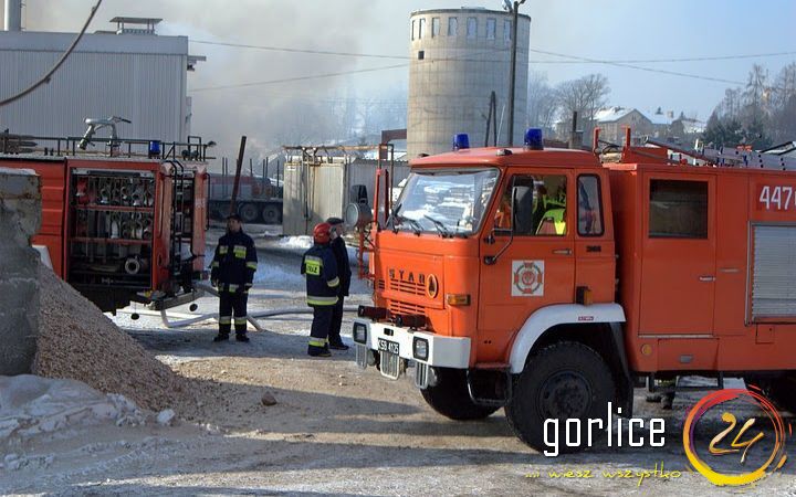 Pożar w bieckim tartaku