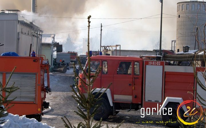 Pożar w bieckim tartaku