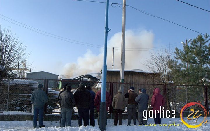 Pożar w bieckim tartaku