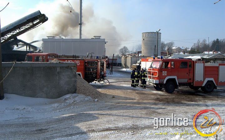 Pożar w bieckim tartaku