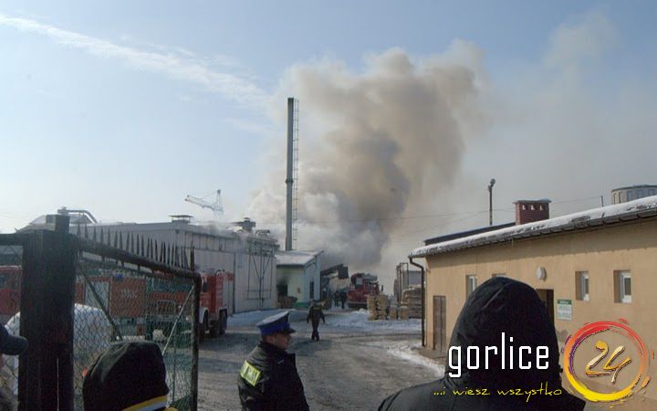 Pożar w bieckim tartaku