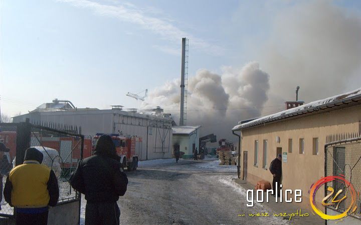 Pożar w bieckim tartaku