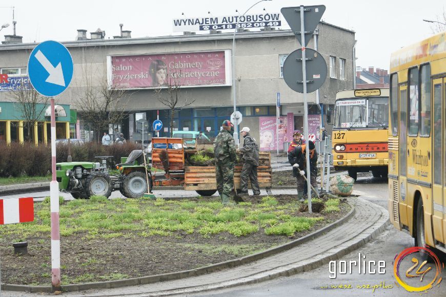 Przebudowa ulicy Bieckiej dzień 1