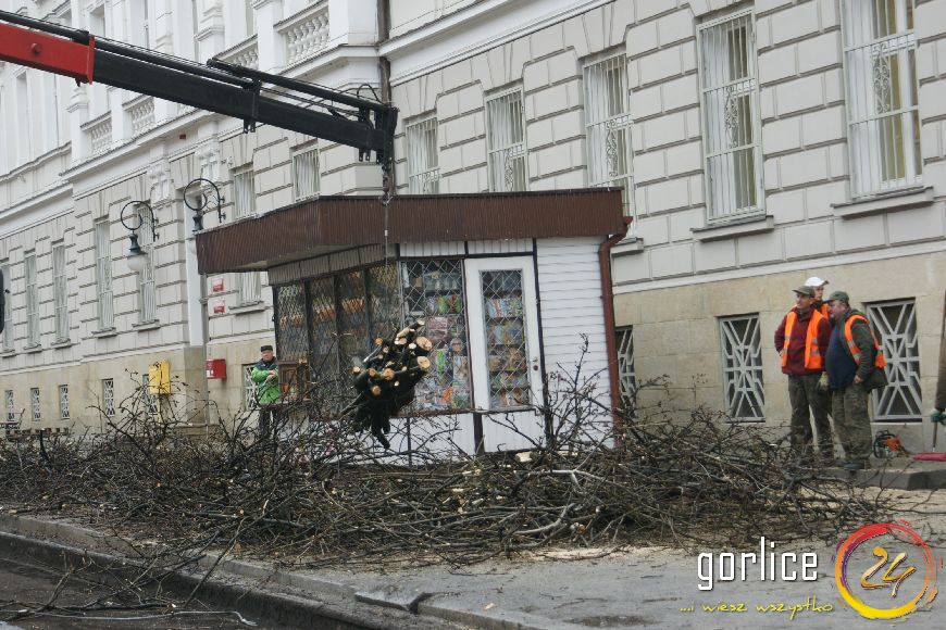 Przebudowa ulicy Bieckiej dzień 1