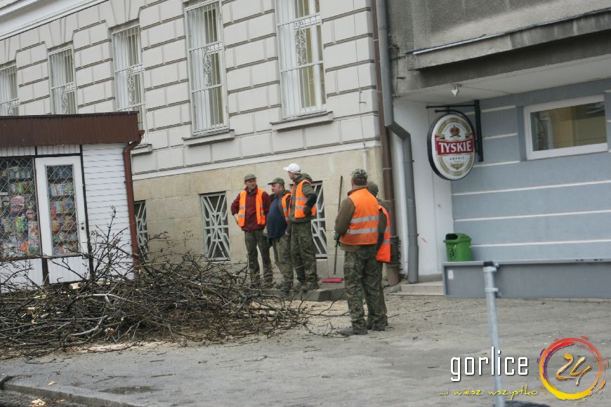 Przebudowa ulicy Bieckiej dzień 1