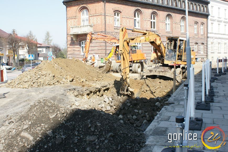 Przebudowa ulicy Bieckiej dzień 2