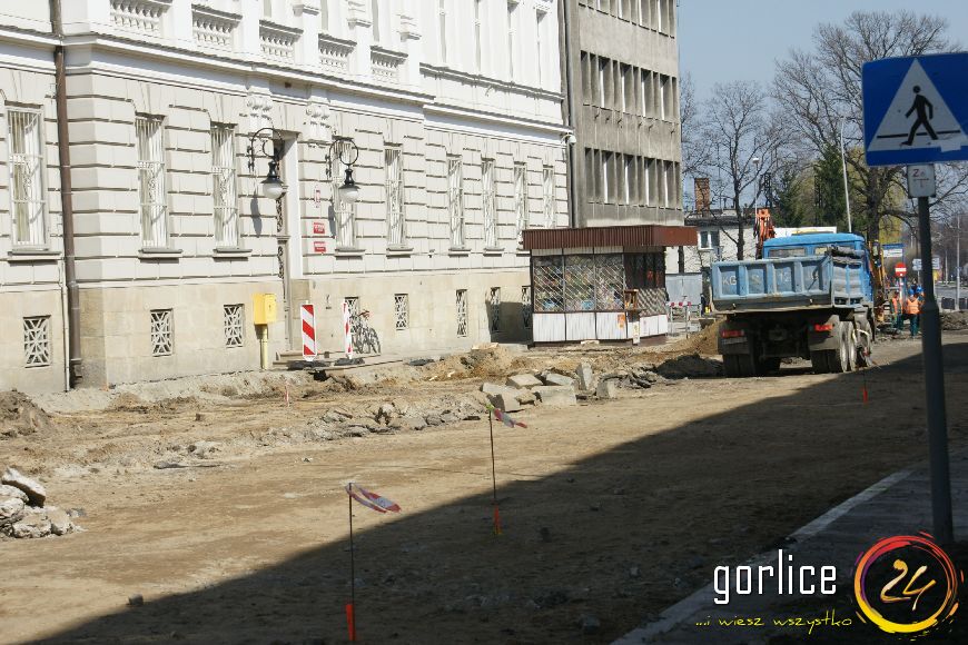 Przebudowa ulicy Bieckiej dzień 2
