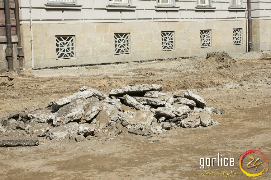 Przebudowa ulicy Bieckiej dzień 2