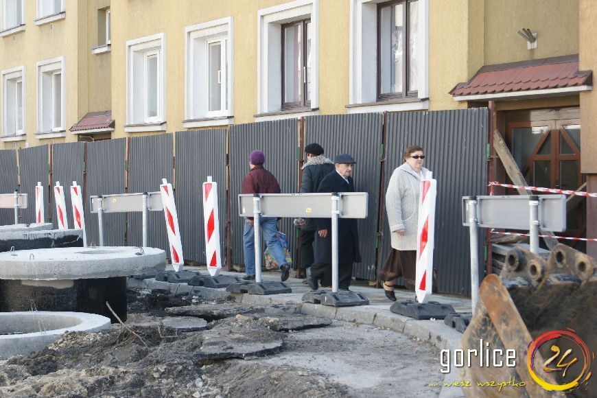 Przebudowa ulicy Bieckiej dzień 2