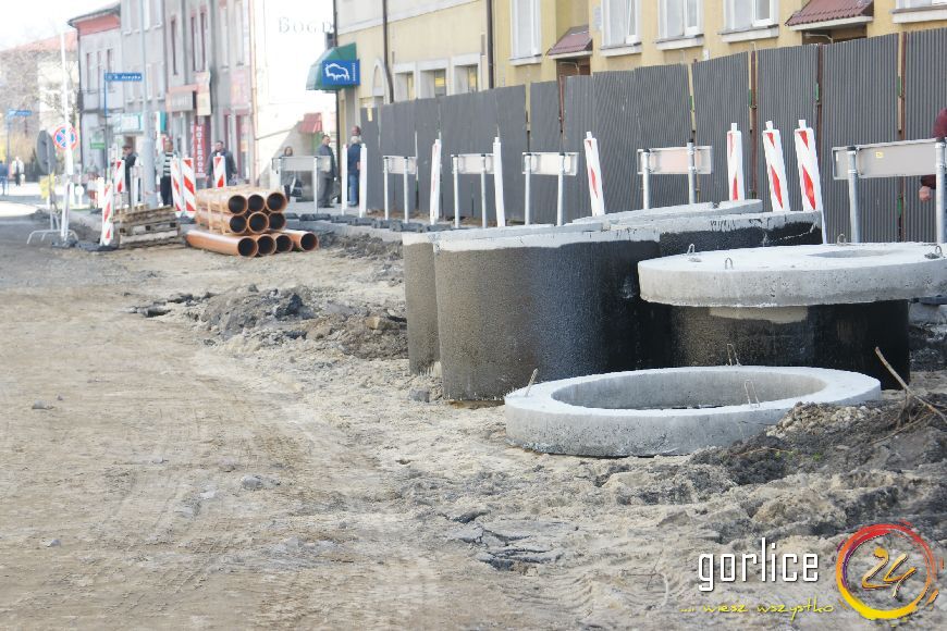 Przebudowa ulicy Bieckiej dzień 2