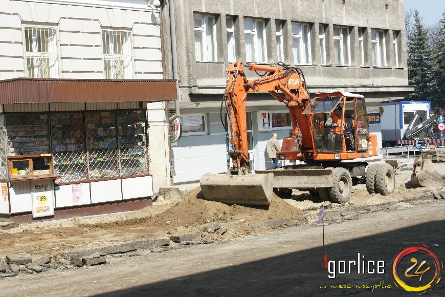 Przebudowa ulicy Bieckiej dzień 2