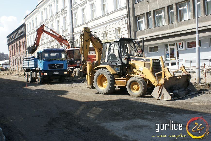 Przebudowa ulicy Bieckiej dzień 2