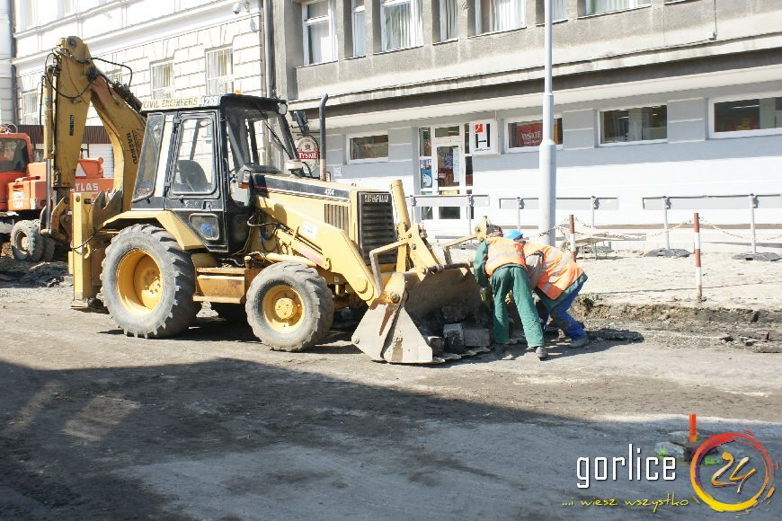 Przebudowa ulicy Bieckiej dzień 2