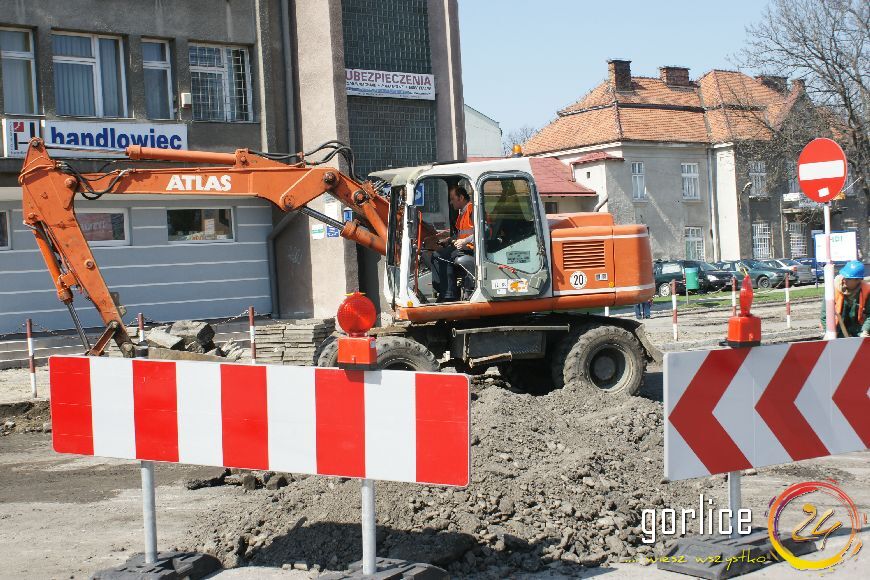 Przebudowa ulicy Bieckiej dzień 2