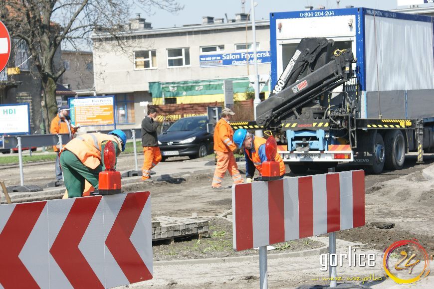 Przebudowa ulicy Bieckiej dzień 2