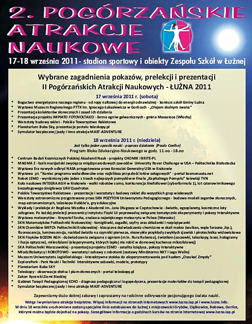 Weekend atrakcyjny i naukowy