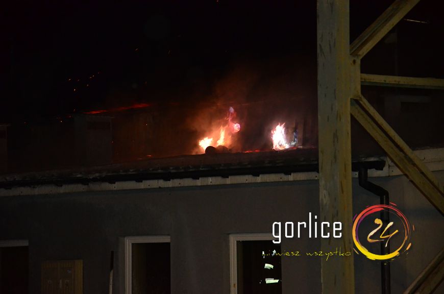 Hala ocynkowni w ogniu (TV GORLICE24)