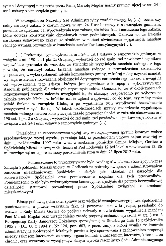 Radna Migdar w pełnej zgodzie z prawem!