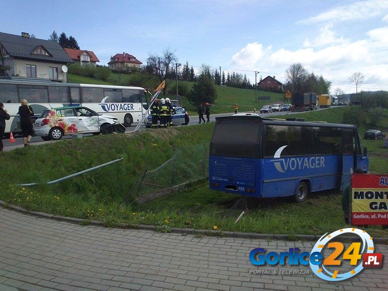 Wymusiła pierwszeństwo na autobusie
