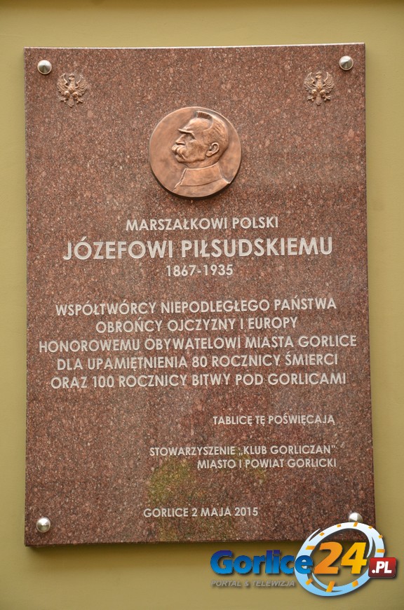 Honorowy obywatel Gorlic ma tablicę