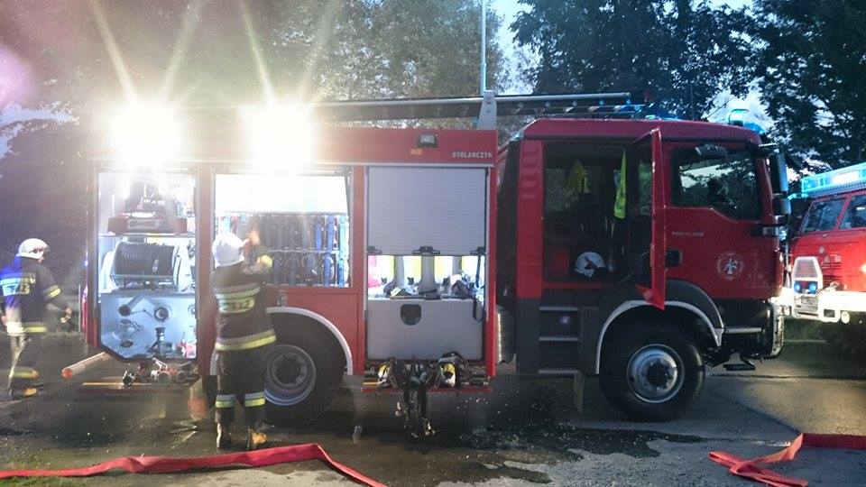 Trudna noc strażaków