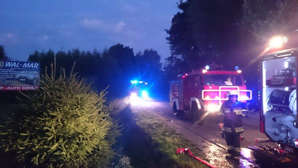 Trudna noc strażaków