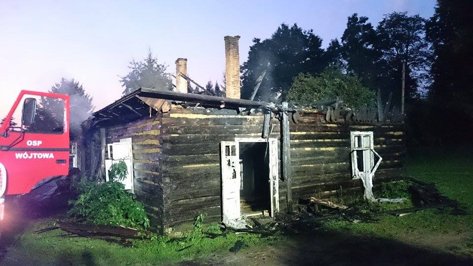 Trudna noc strażaków