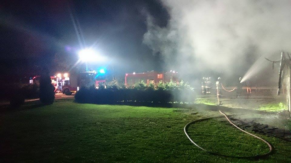 Trudna noc strażaków
