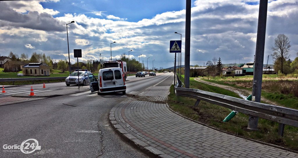 Biecz: DK28 zderzenie Fiata i Renault