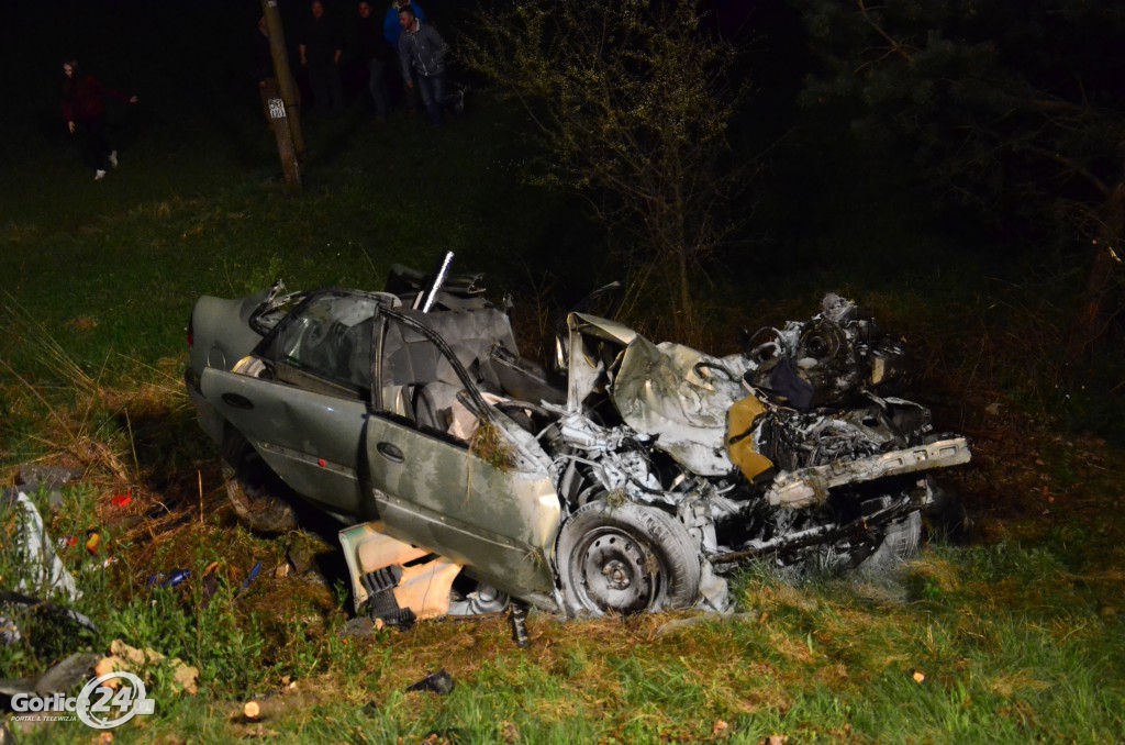 Szymbark:Renault wyleciał z drogi