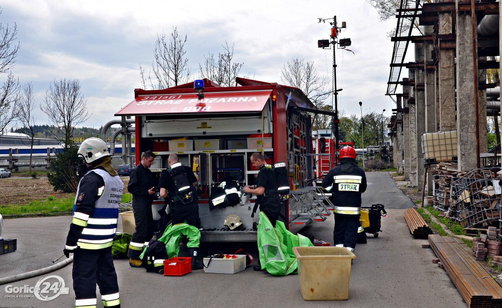 Ćwiczenia strażackie w Elektrociepłowni Gorlice