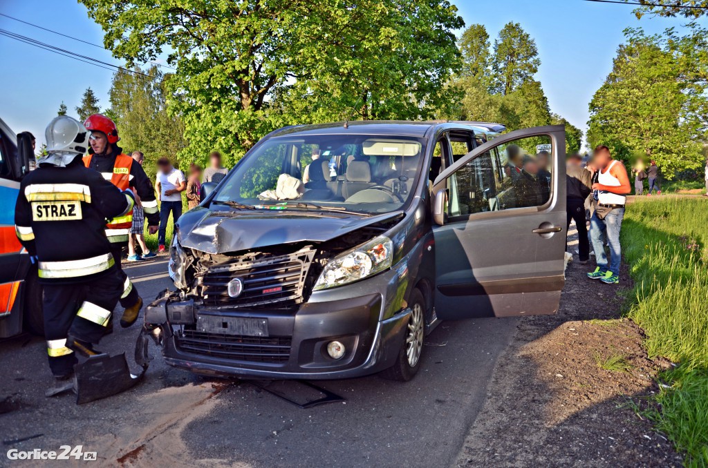Dominkowice: Zderzenie Opla i Fiata