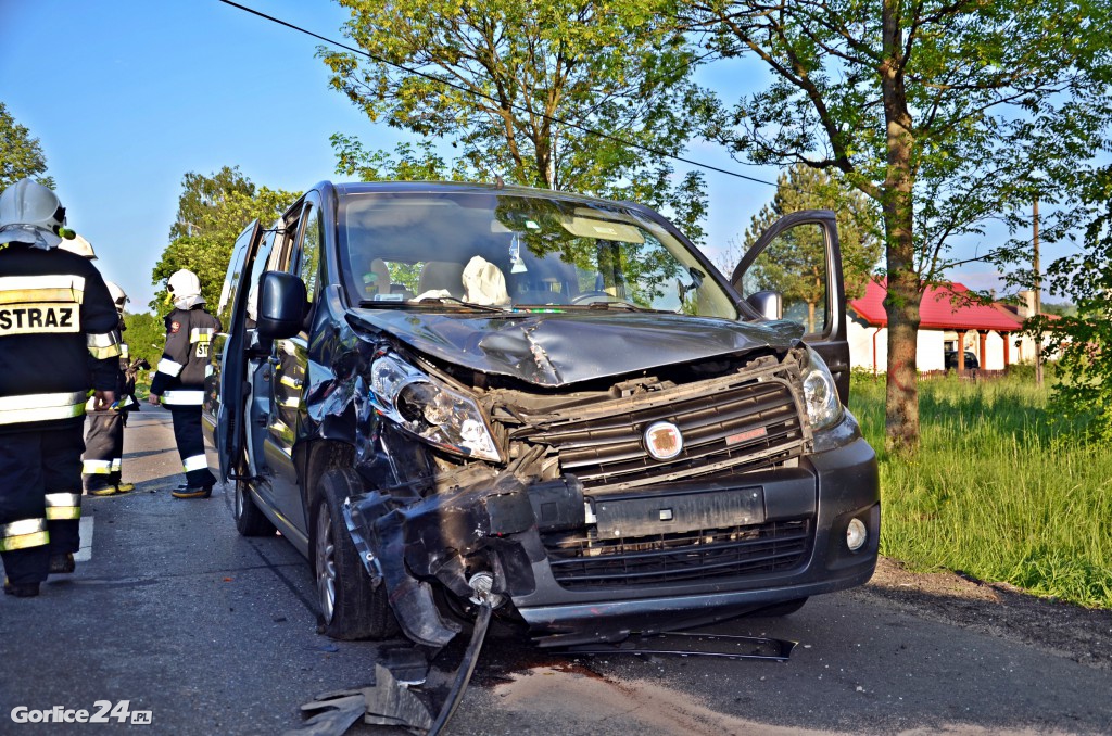 Dominkowice: Zderzenie Opla i Fiata