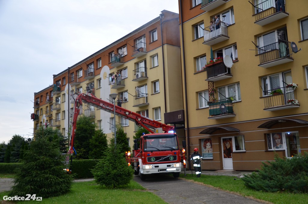 Gorlice: Pożar w bloku mieszkalnym