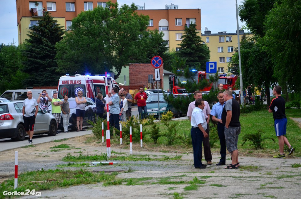 Gorlice: Pożar w bloku mieszkalnym