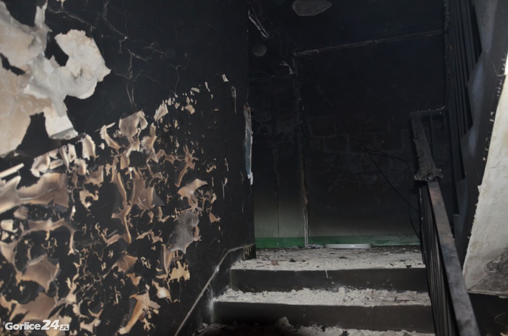 Gorlice: Pożar w bloku mieszkalnym