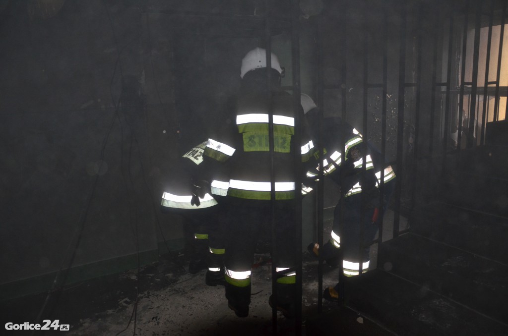 Gorlice: Pożar w bloku mieszkalnym