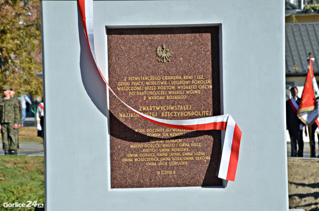 Odsłonięcie Pomnika Niepodległości