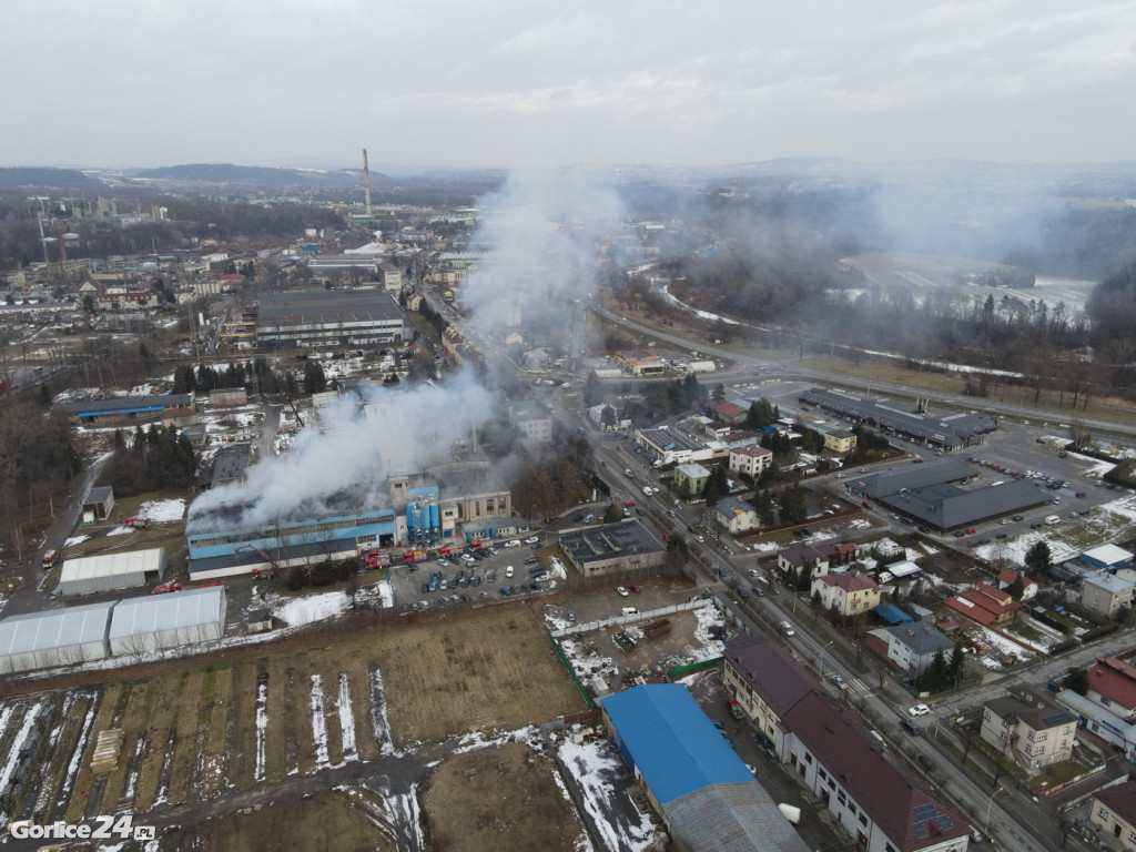 Pożar na ulicy Bieckiej (01.02.2022)