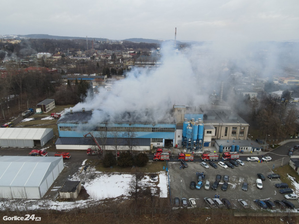 Pożar na ulicy Bieckiej (01.02.2022)