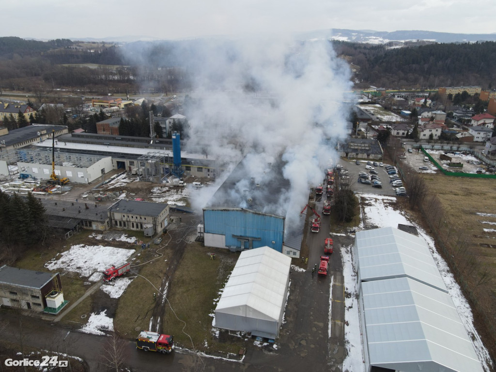 Pożar na ulicy Bieckiej (01.02.2022)