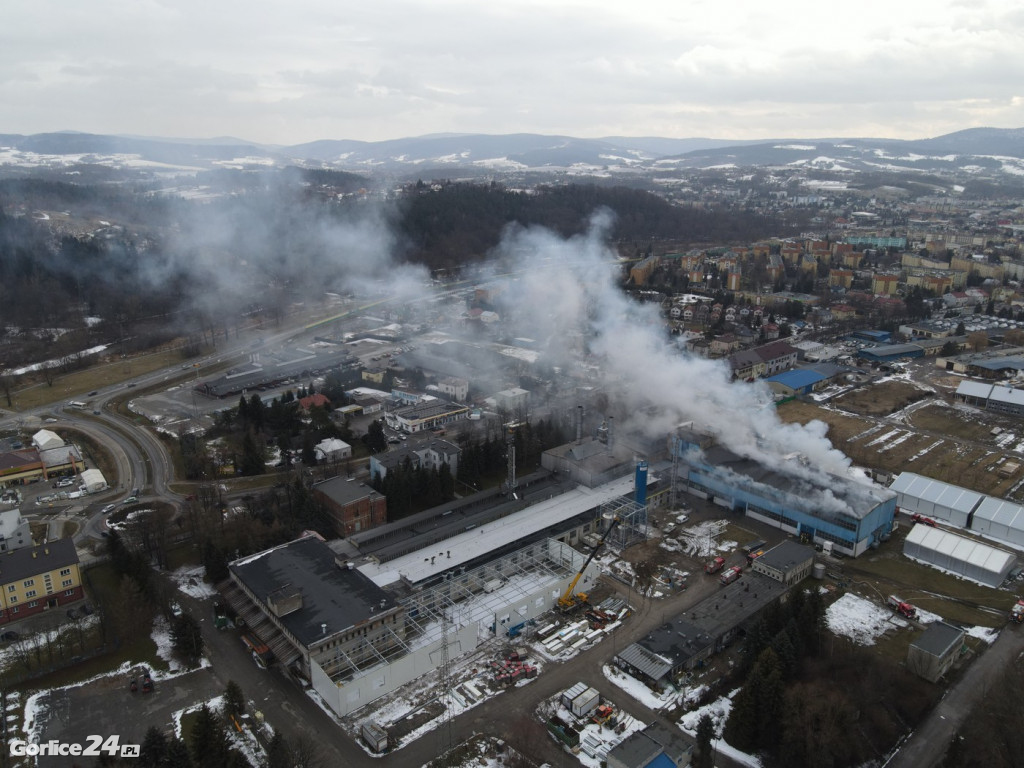 Pożar na ulicy Bieckiej (01.02.2022)