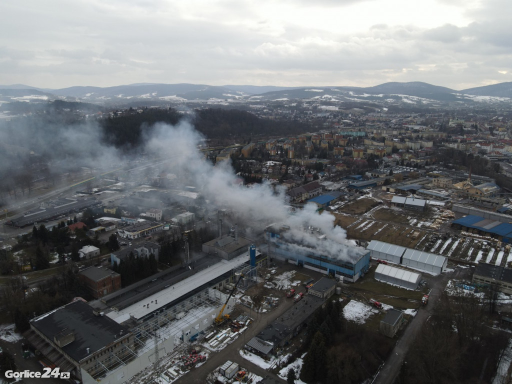 Pożar na ulicy Bieckiej (01.02.2022)