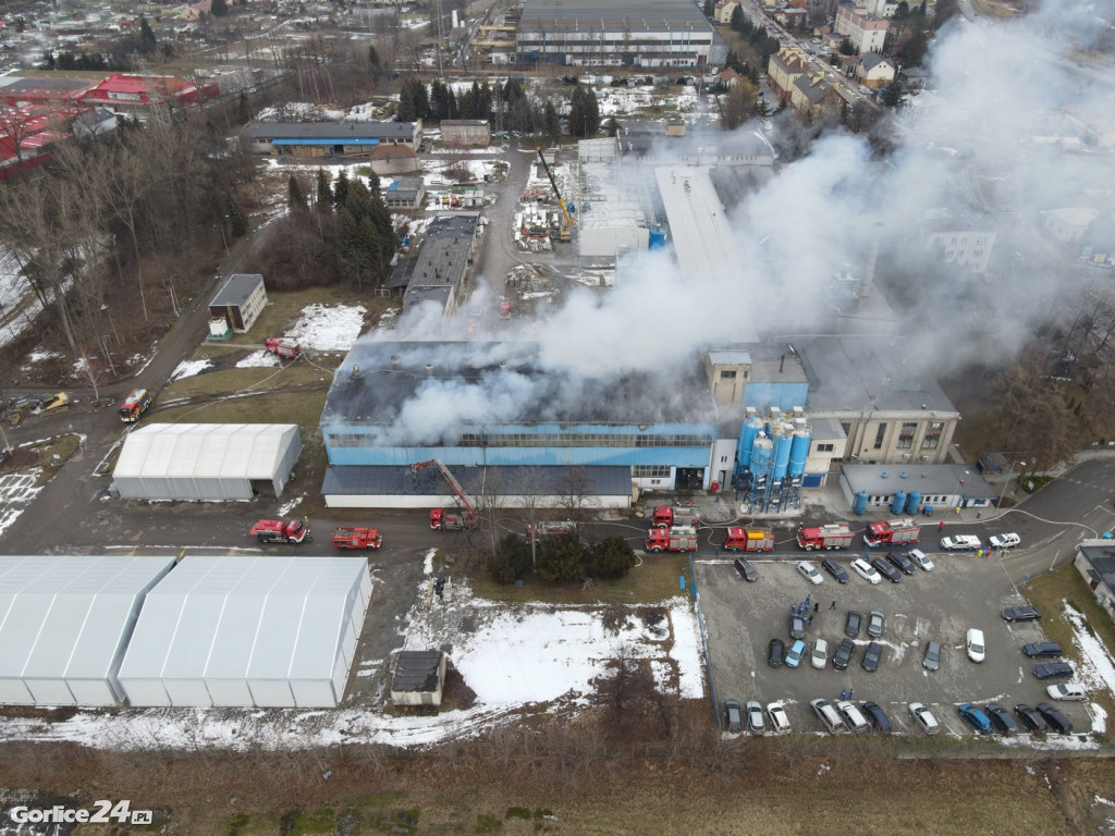 Pożar na ulicy Bieckiej (01.02.2022)