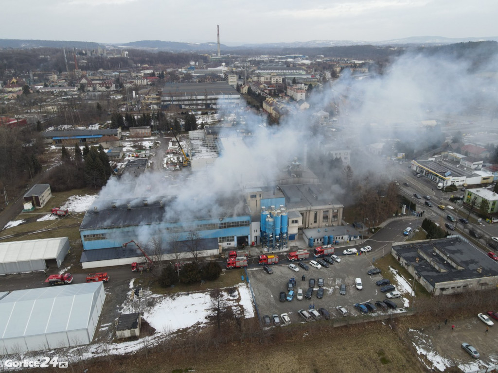 Pożar na ulicy Bieckiej (01.02.2022)