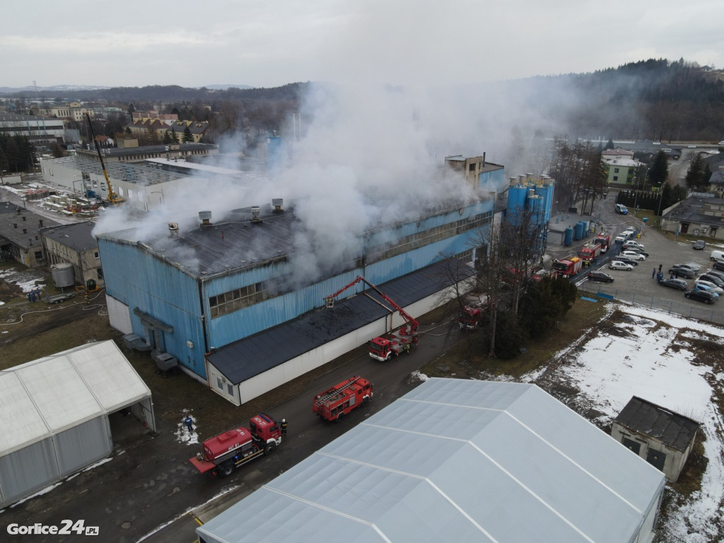 Pożar na ulicy Bieckiej (01.02.2022)