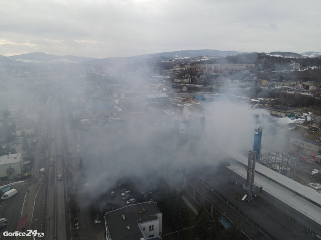 Pożar na ulicy Bieckiej (01.02.2022)