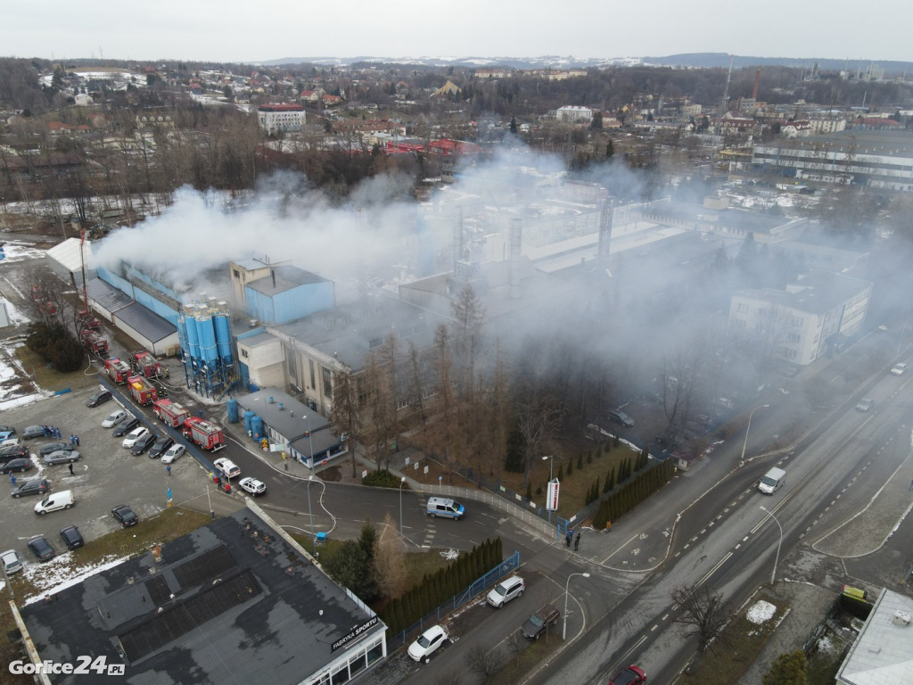 Pożar na ulicy Bieckiej (01.02.2022)