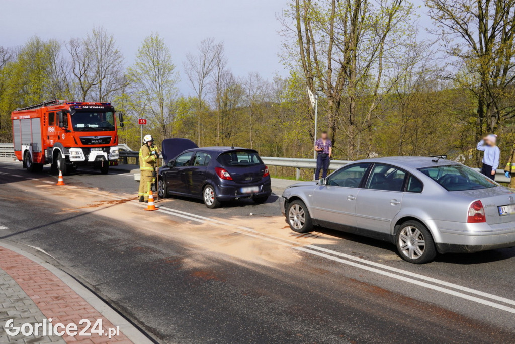Wypadek w Szymbarku - skrzyżowanie na Bielankę