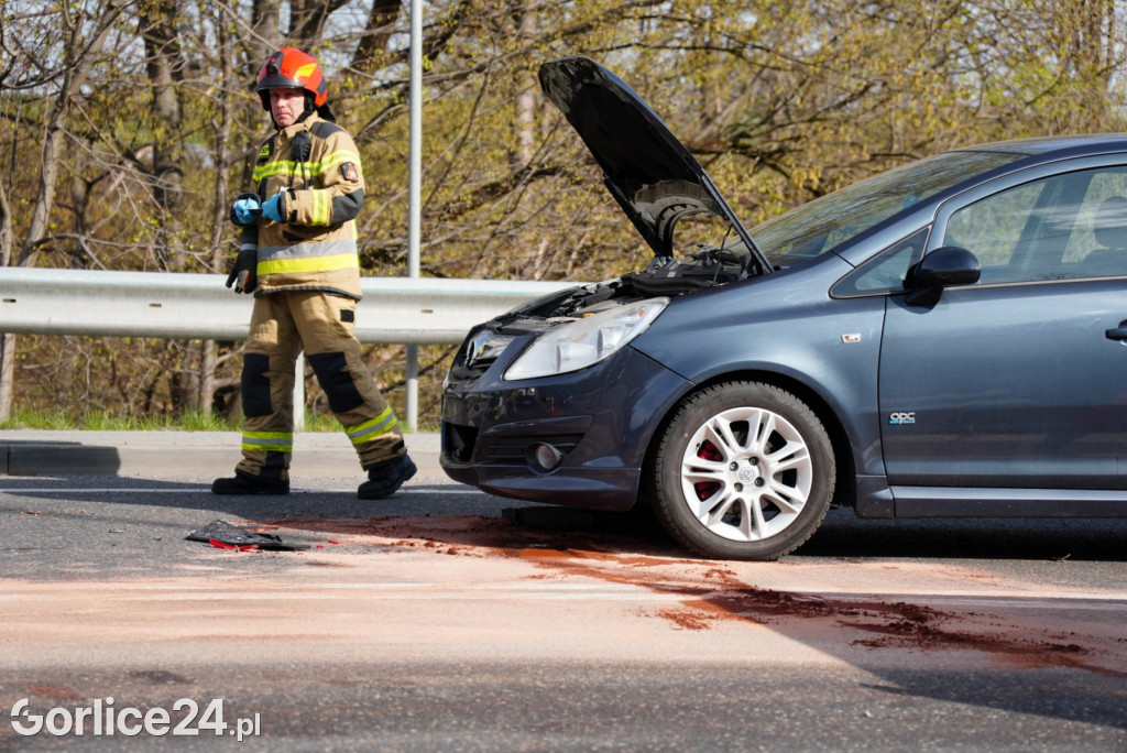 Wypadek w Szymbarku - skrzyżowanie na Bielankę